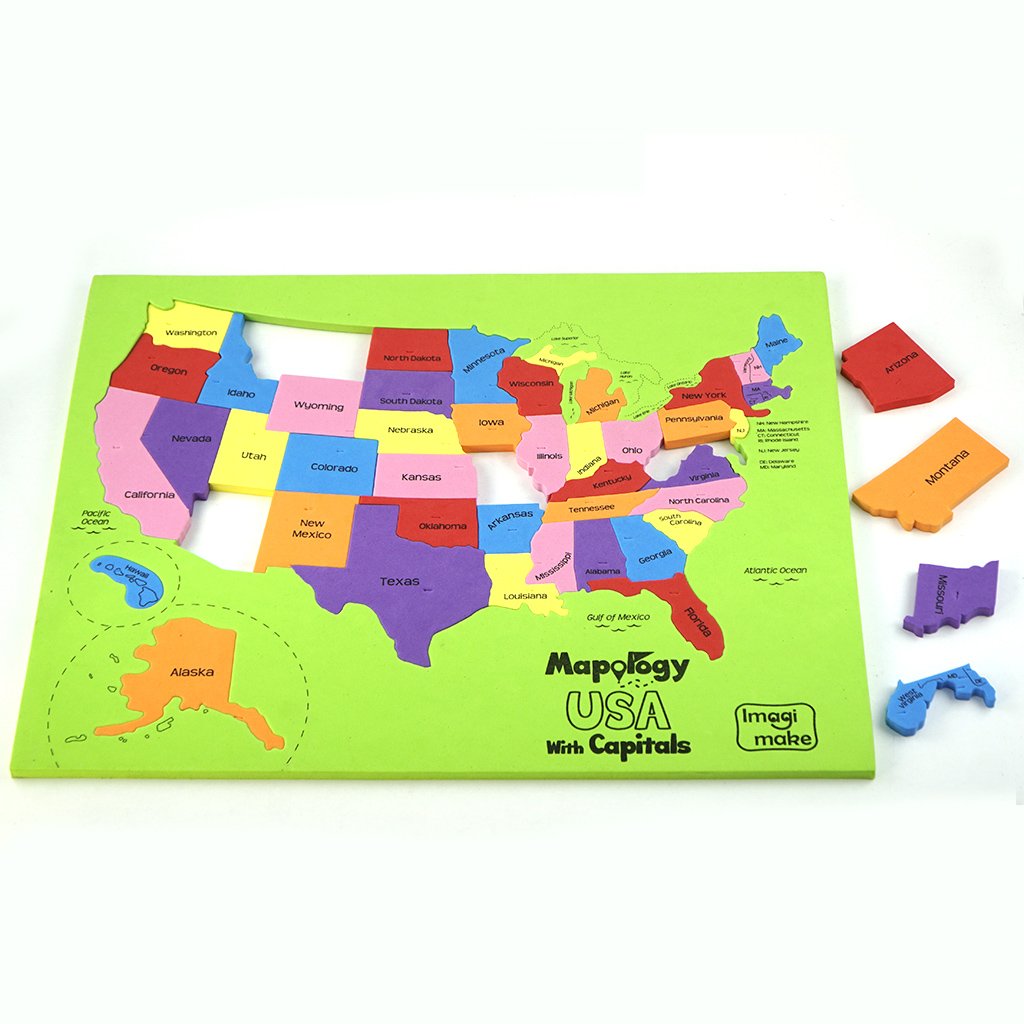 Mapology USA with Capitals Puzzle H204