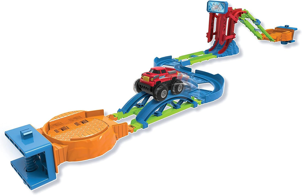 46 Pcs Glow in The Dark Race Car Track Set I215