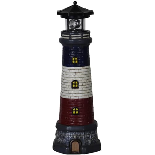 15" Waterproof Resin Lighthouse Solar Light L495761