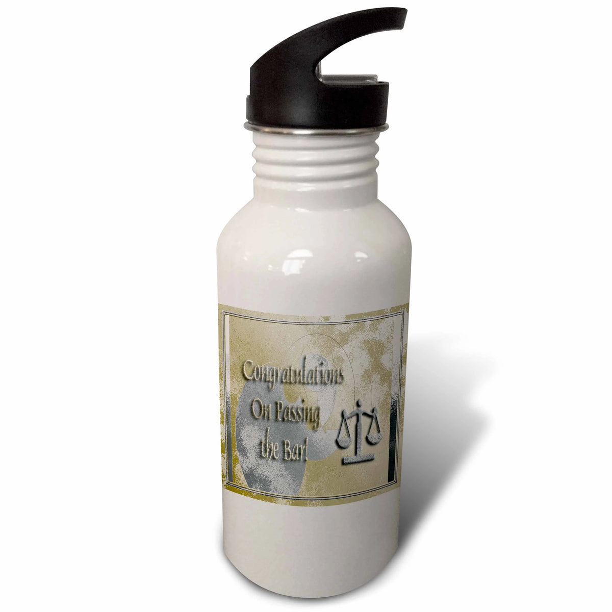 Gold and Silver 21 oz Sports Water Bottle P230