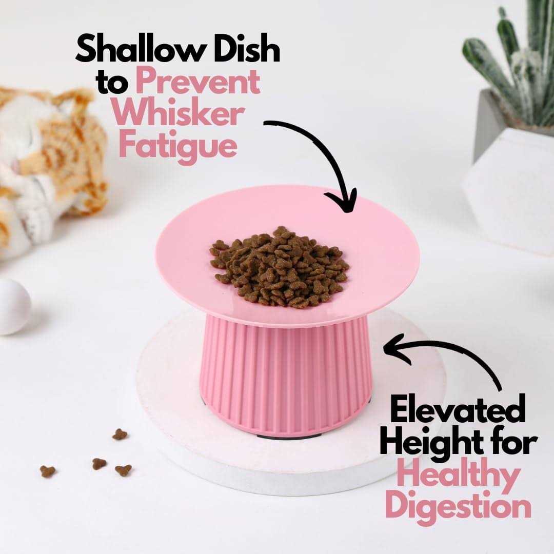 Elevated Cat Food and Water Bowl Set P348728