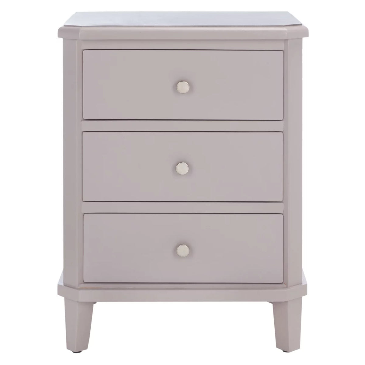 Grey End Table With Storage Drawers B336457