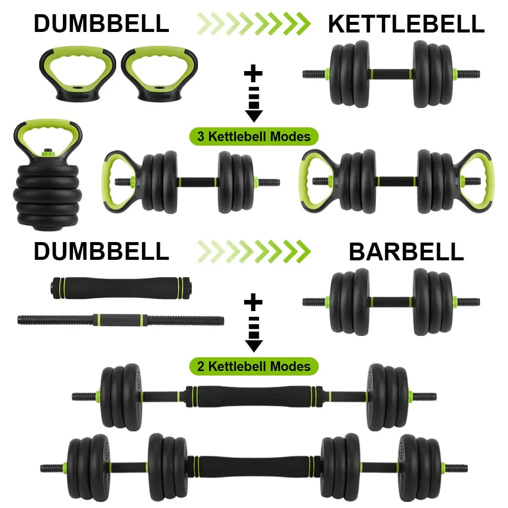 4-in-1 Adjustable Dumbbells Set M180260