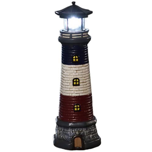 15" Waterproof Resin Lighthouse Solar Light L495761