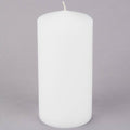 White Wax Pillar Candle - 12/Case Y60140