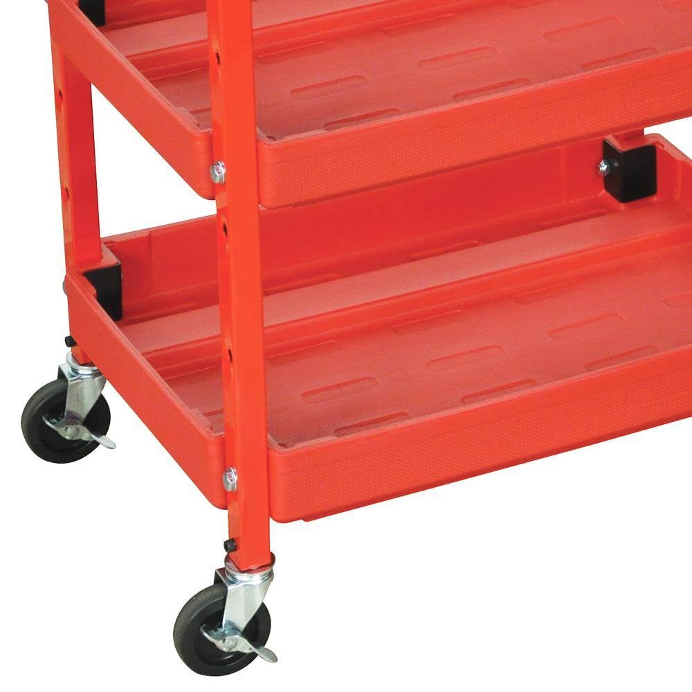 Red 3-Shelf Utility Cart D58537