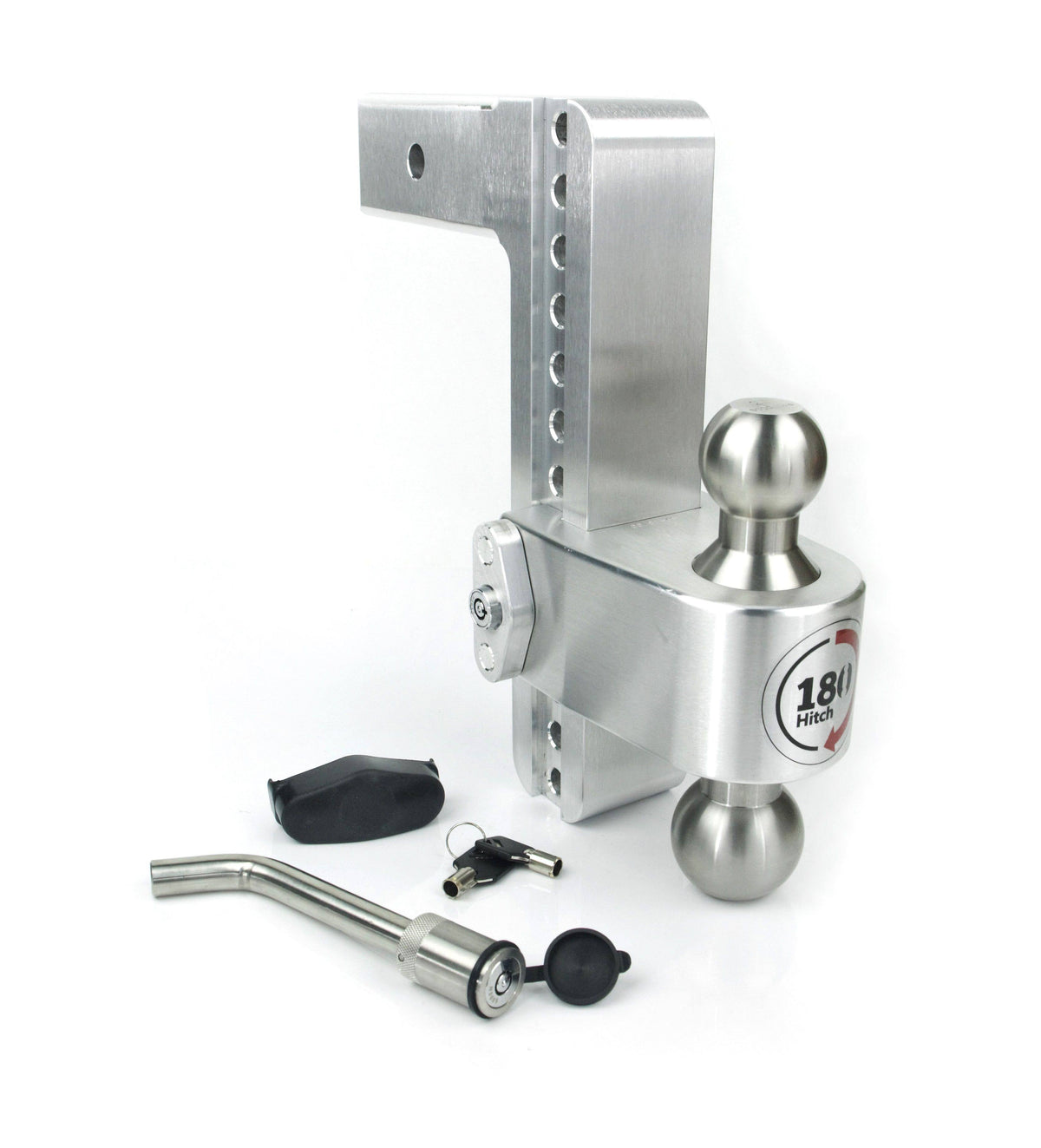 Stainless Steel 2.5 Shank Drop Hitch with 1-7/8 & 2 Ball T85114