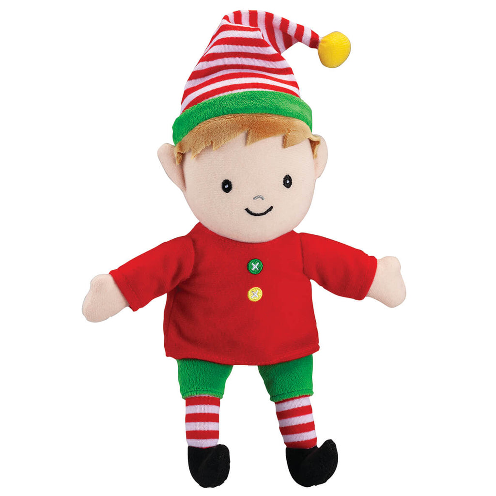 4" x 2" x 8" Brushed Tricot Elf Doll W569946