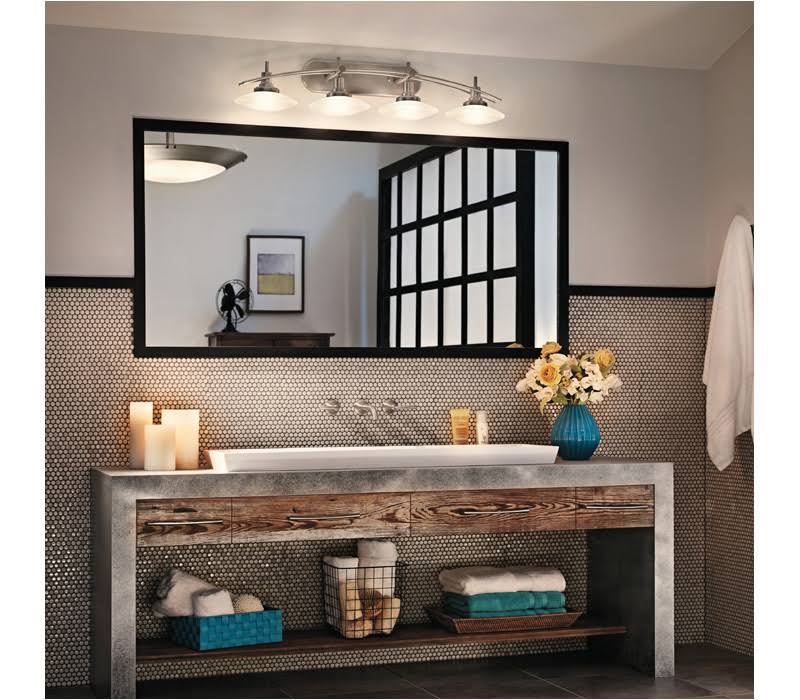 Four Light Chrome Bath T4446