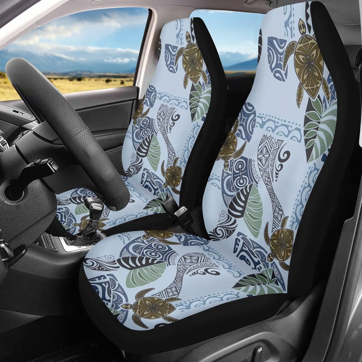 Car Seat Cover 2pcs Bucket Front Seats Protector Pack of 2 C3955