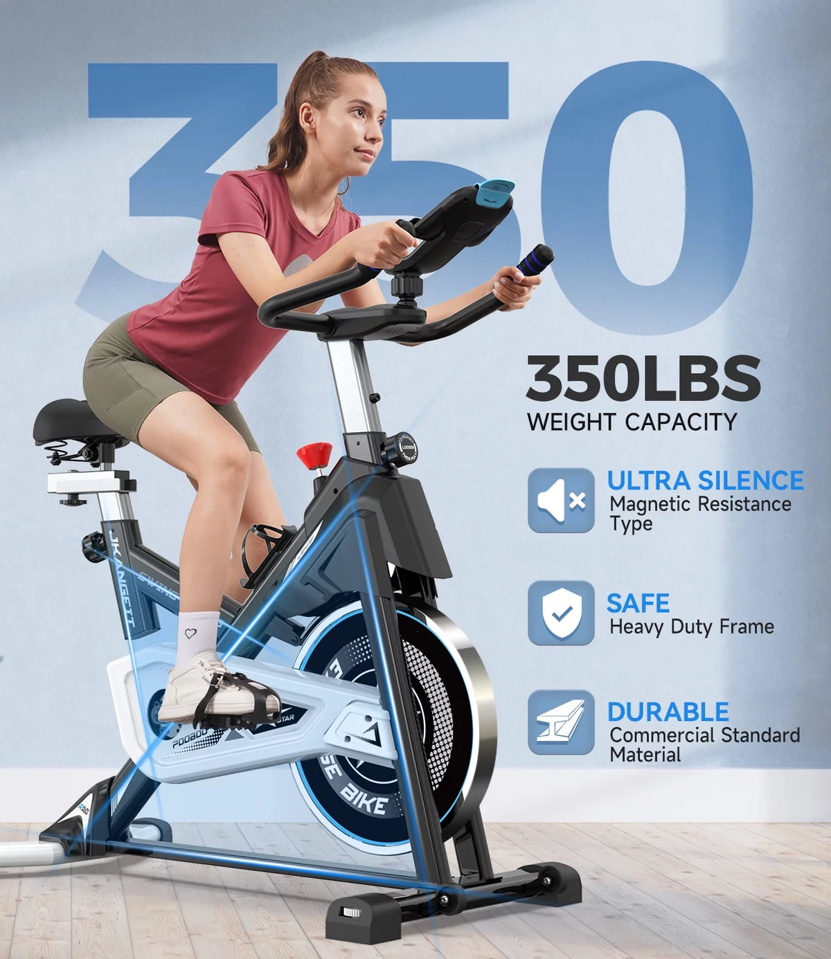 Magnetic Exercise Bike Indoor Stationary Bike J551