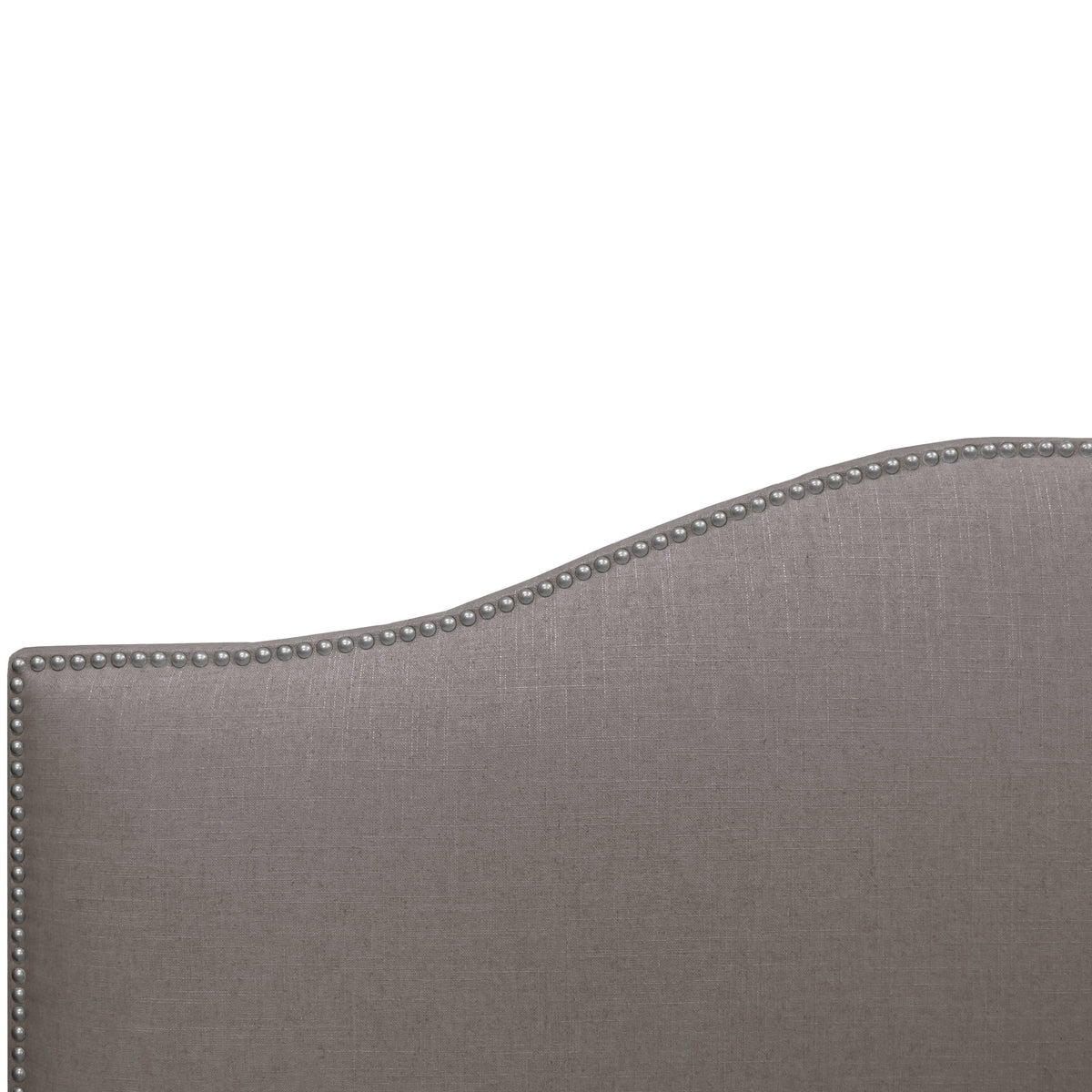 Gray California King Nail Button Headboard T4047