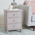 Grey End Table With Storage Drawers B336457