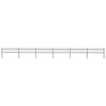 Black Steel Garden Fence with Spear Top O3364