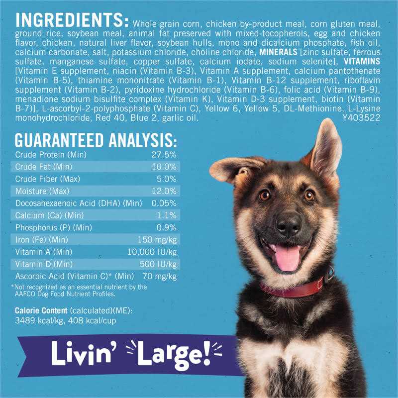 High Protein Large Breed Dry Puppy Food with Real Chicken A302981