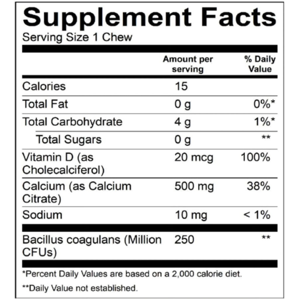 Capsules 3-Month Supply Multivitamin with Iron Calcium Citrate Soft Chews N520302