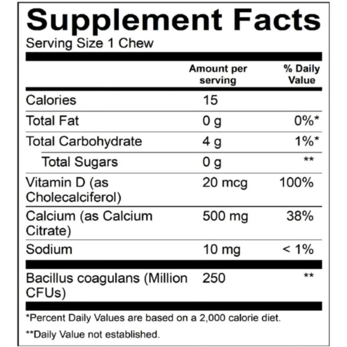 Capsules 3-Month Supply Multivitamin with Iron Calcium Citrate Soft Chews N520302