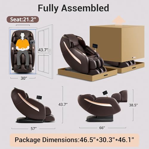 Zero Gravity SL Track Shiatsu Massage Recliner Chair with Heat L750