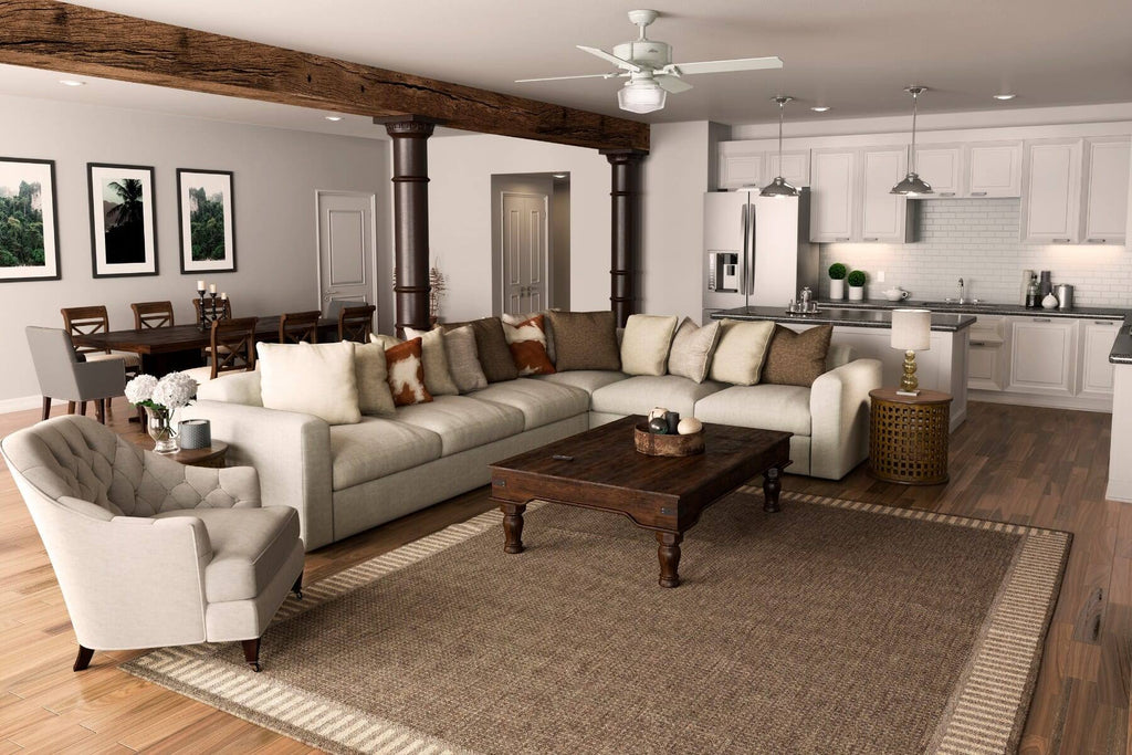 Fresh White Ceiling Fan with Light J282