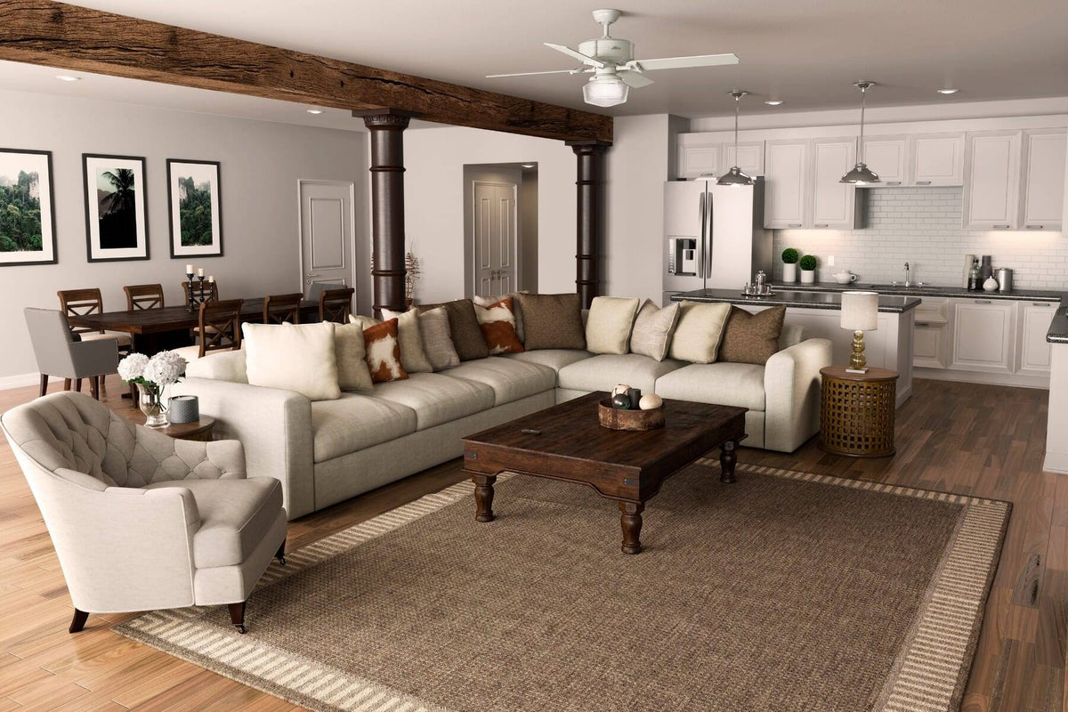 Fresh White Ceiling Fan with Light J282