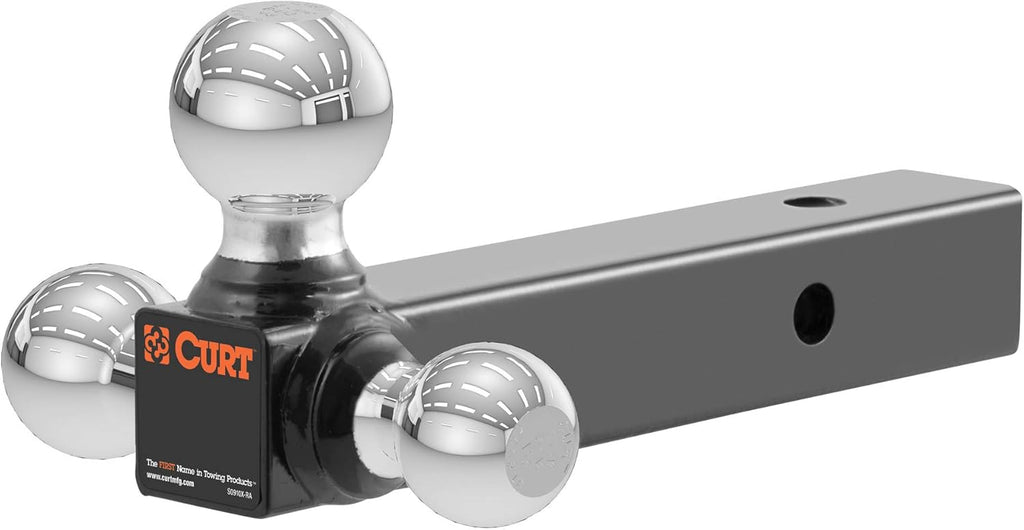 Multi-Ball Trailer Hitch Ball Mount, 2-Inch Receiver, 10,000 lbs, Pack of 2 F5659