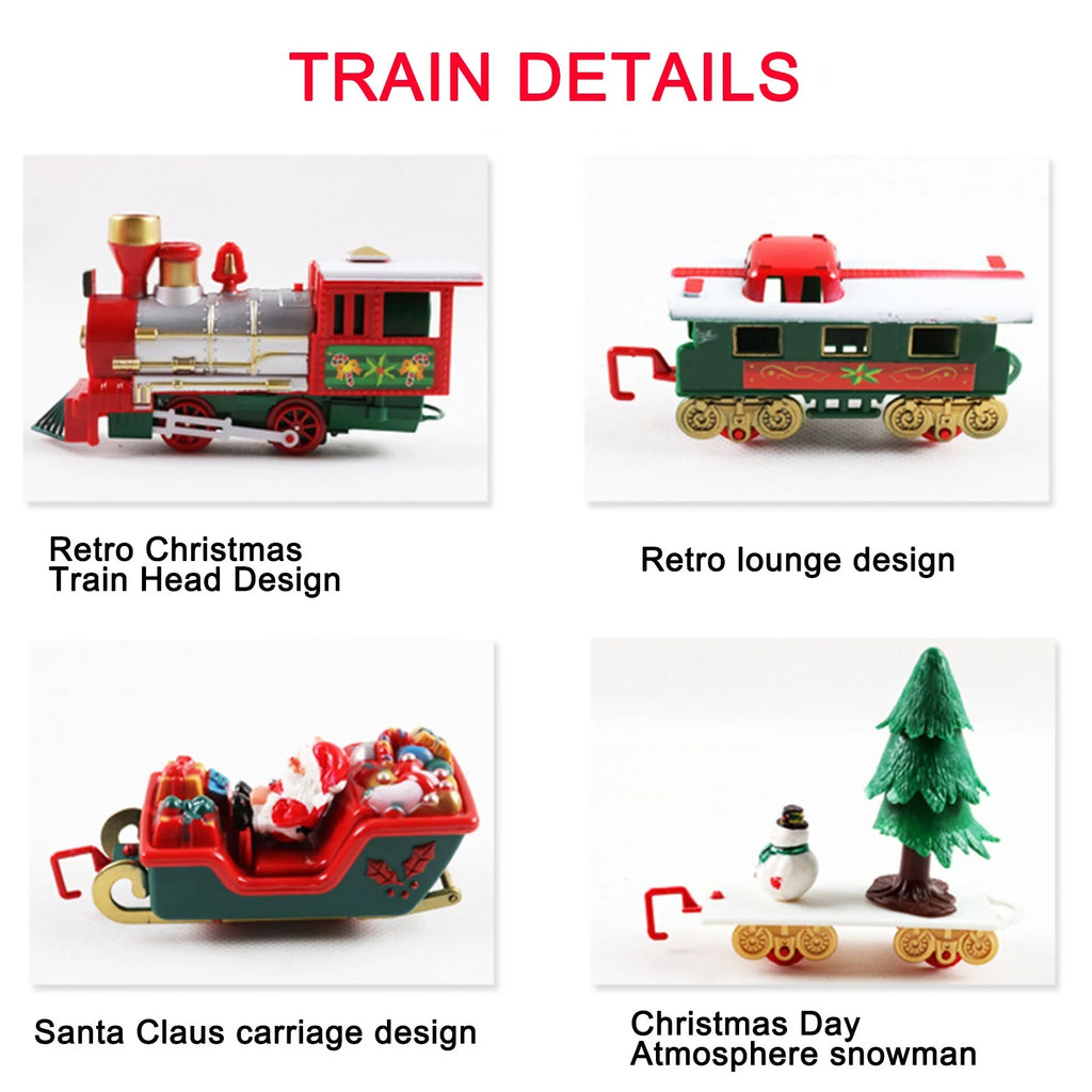 Battery Operated Toy Train Set with Railway Tracks W28112