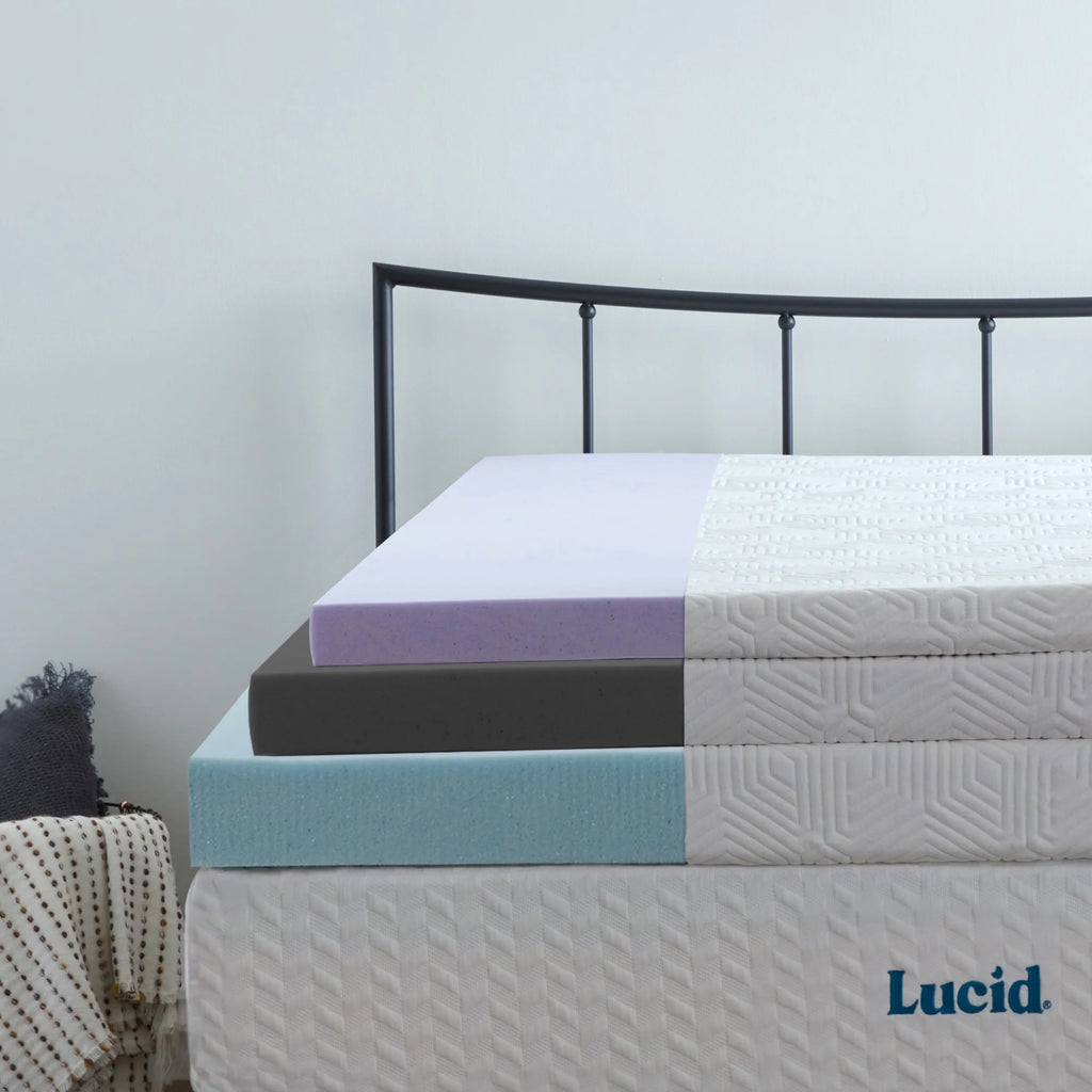 Queen Cooling Gel Memory Foam Mattress Topper with Cover Q95791