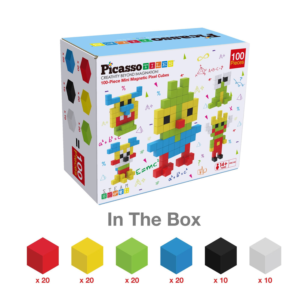 100 Piece Magnetic Cube Puzzle Toy Kit W66523