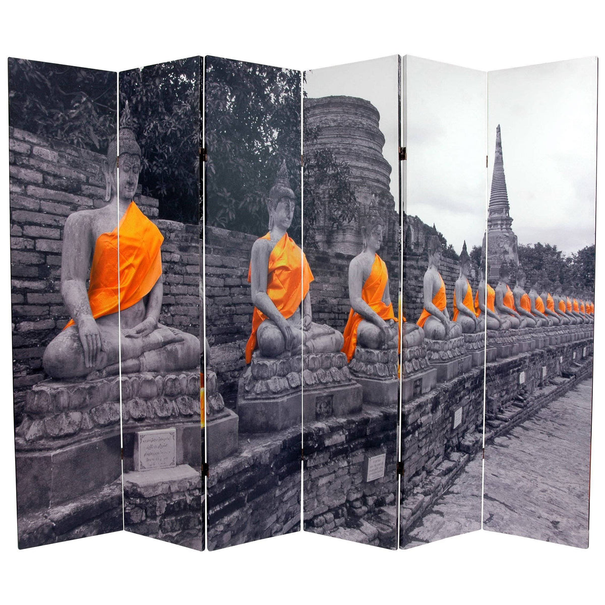 Golden Double Sided Room Divider Y108345