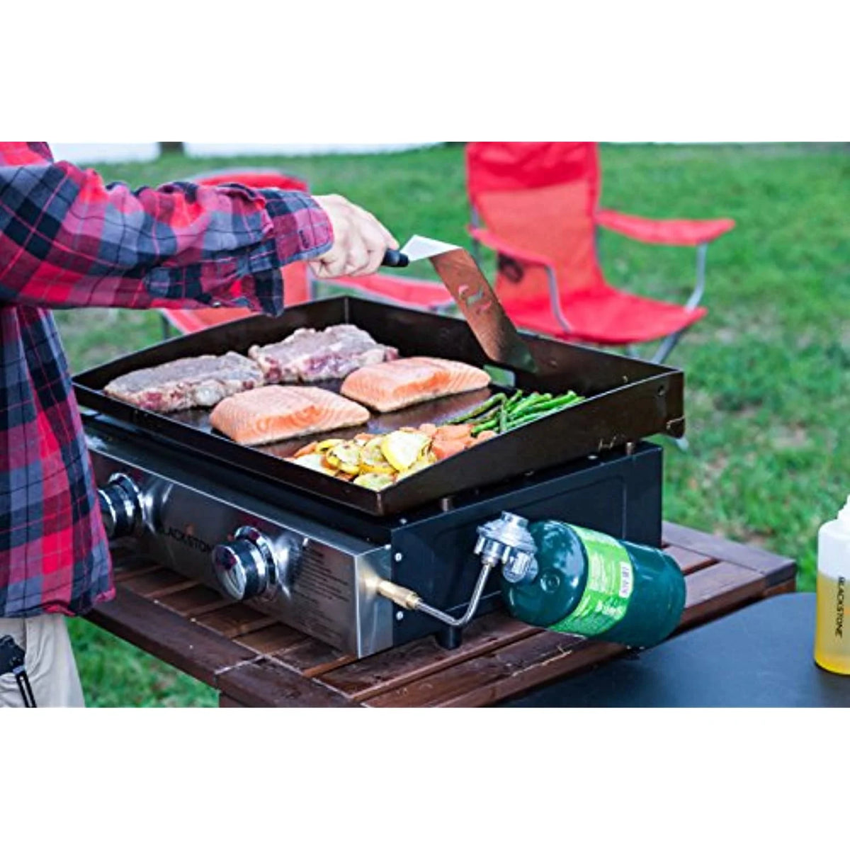 22" Tabletop Griddle Grill, Black R927