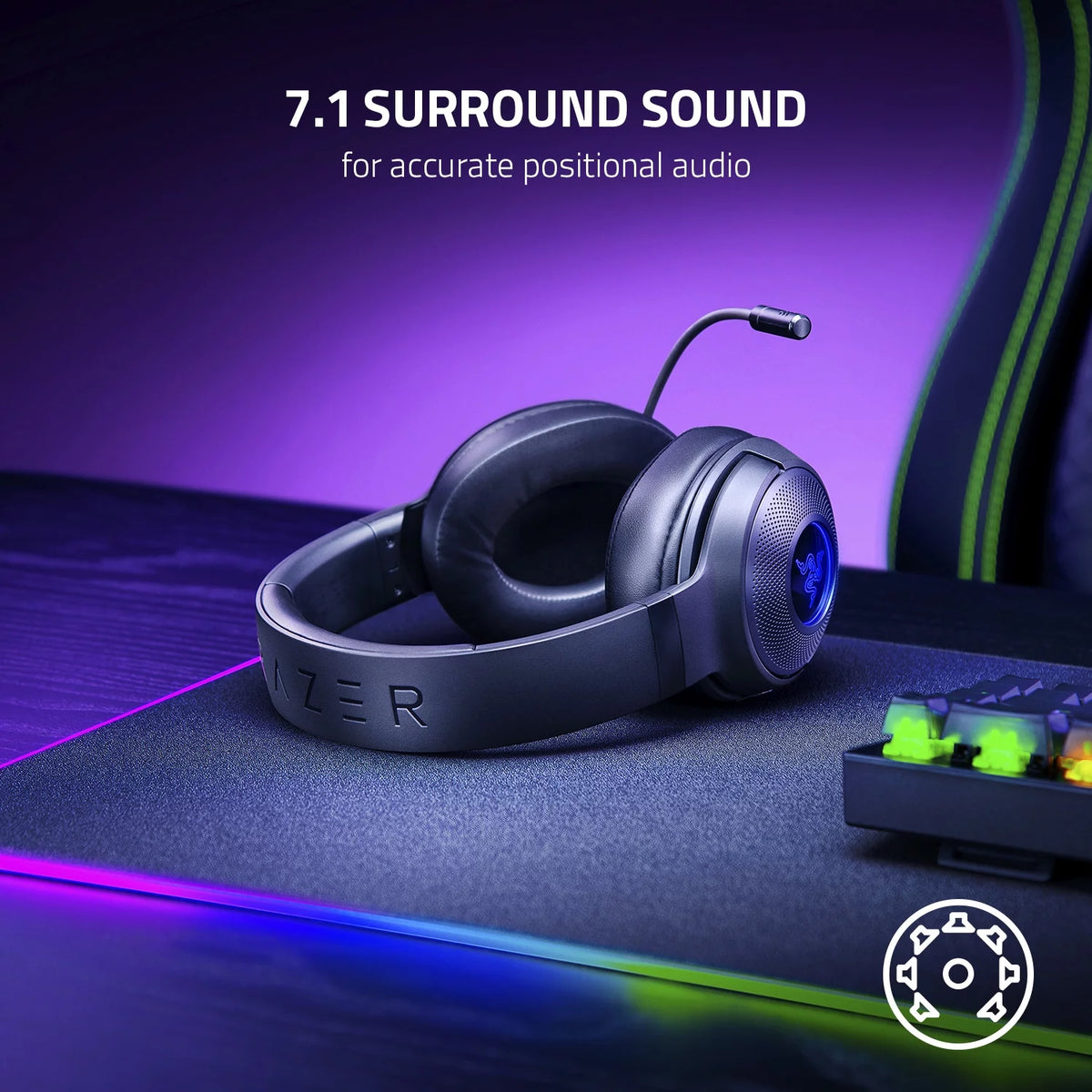 Black Wired Gaming Headset M839237