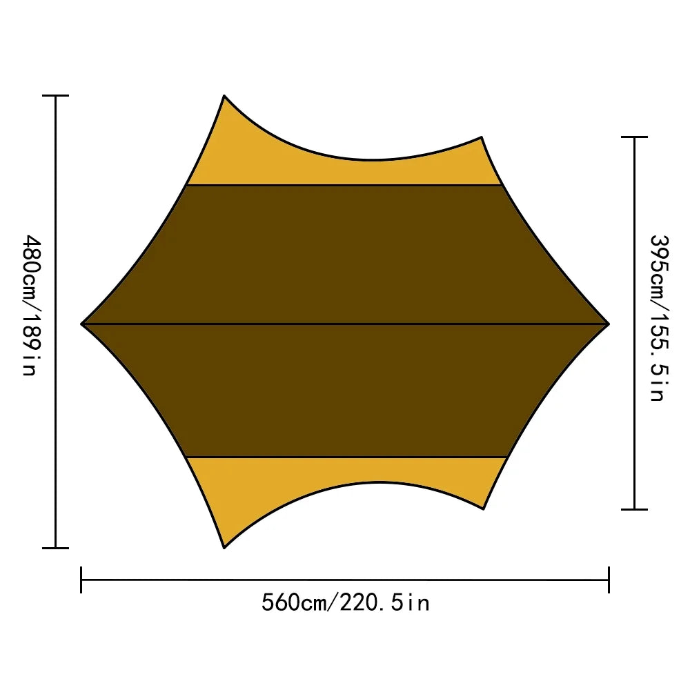 Waterproof Camping Tarp Canopy N96969