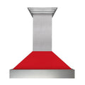 36 in. Stainless Steel Range Hood with Red Matte Shell I4603