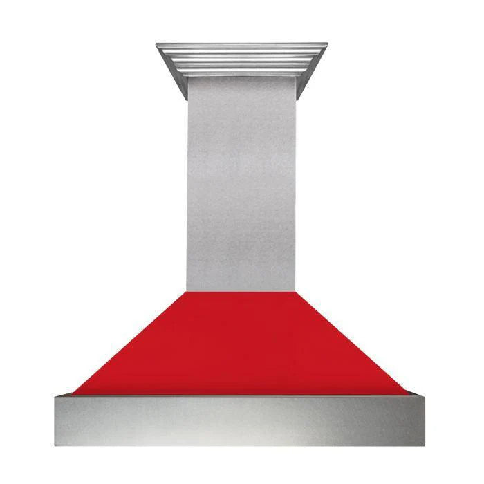 36 in. Stainless Steel Range Hood with Red Matte Shell I4603