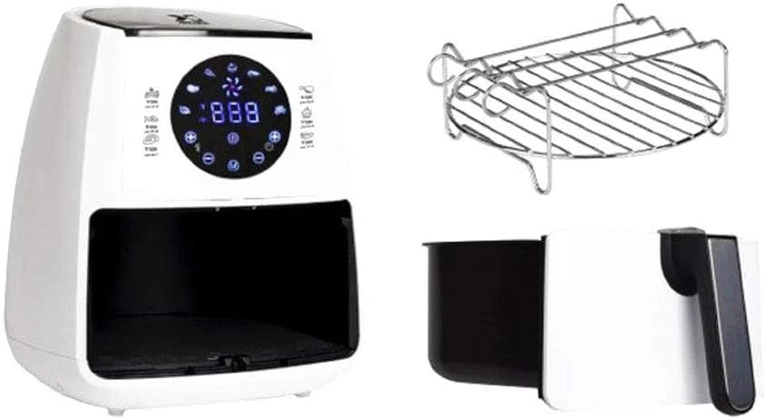 White 3.2 Quart Digital Air Fryer F9126