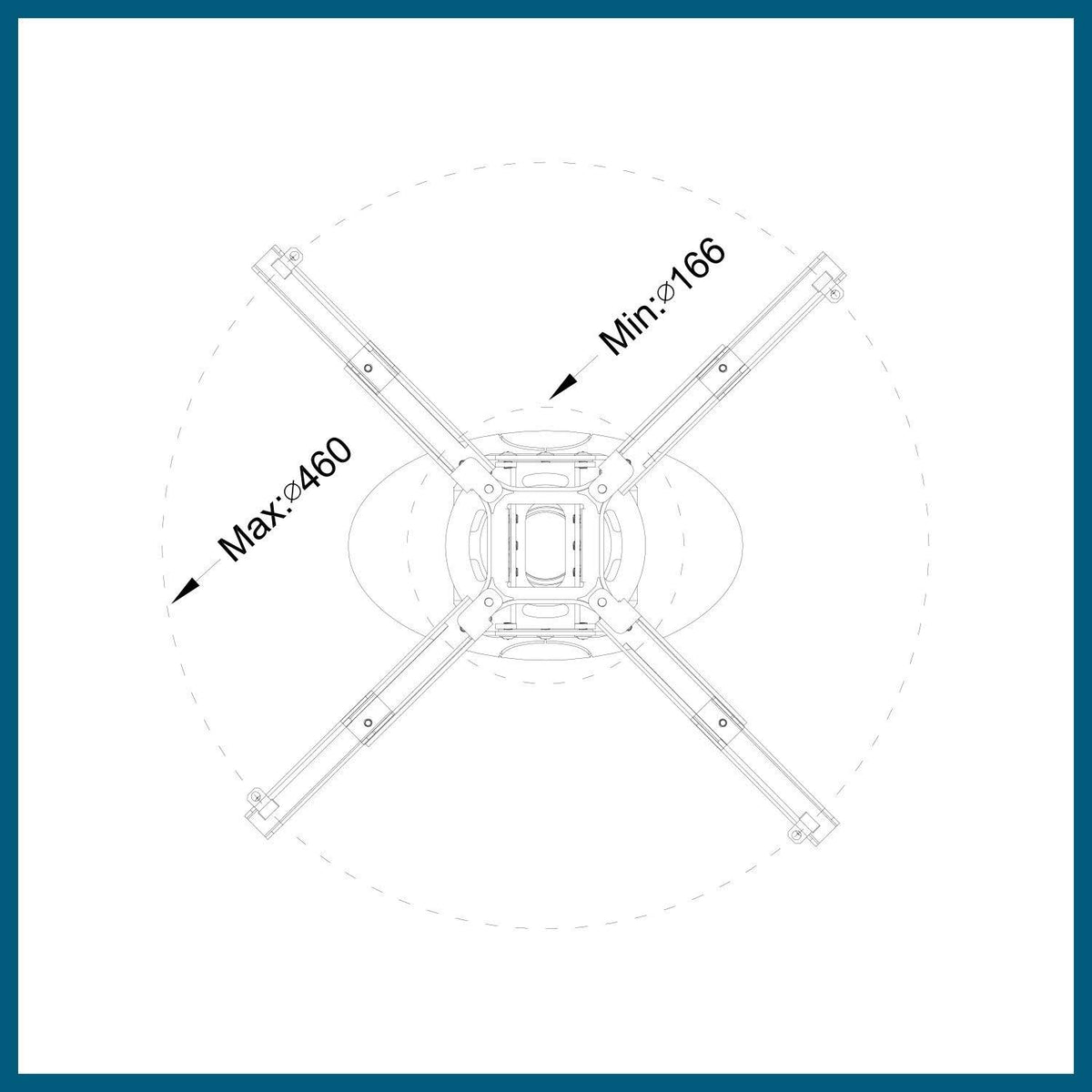 Projector Mount Kit Ceiling Adapter S96381
