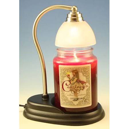 Pewter Candle Warmer and 26 oz Candle - Midnight Rose H75094