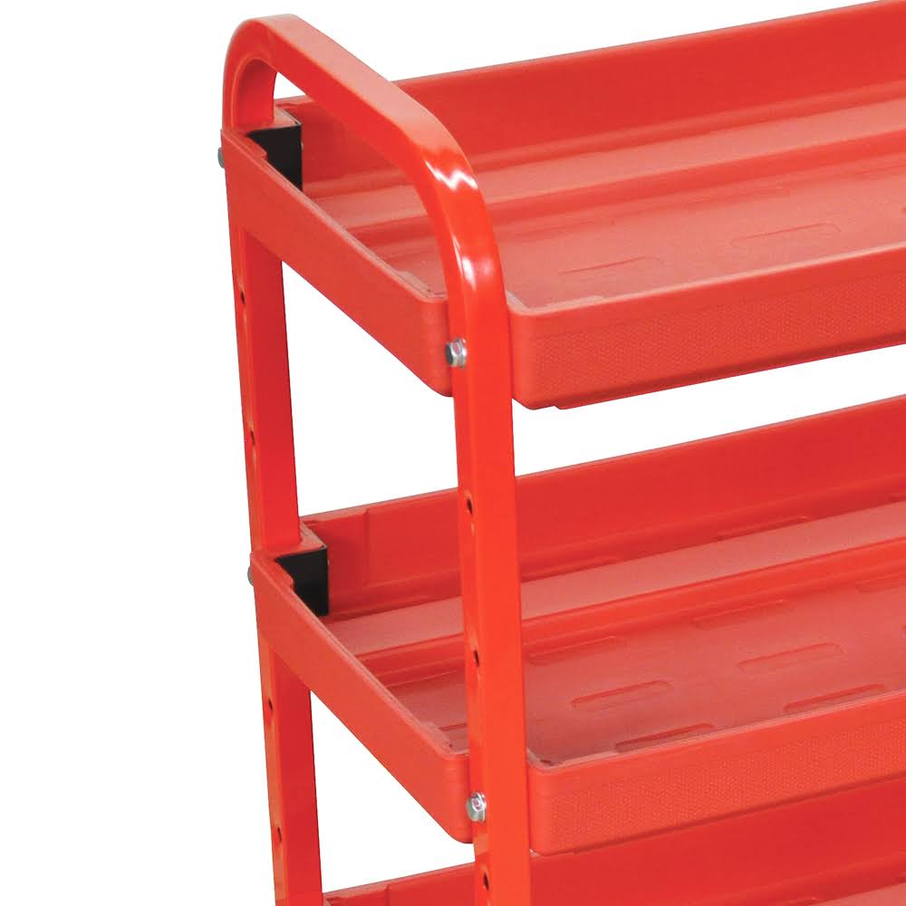 Red 3-Shelf Utility Cart D58537