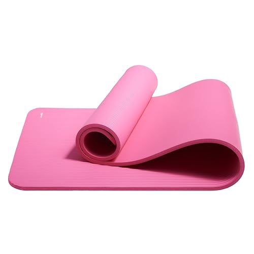 1/2 Inch Extra Thick Exercise Yoga Mat with Carrying Strap N96961