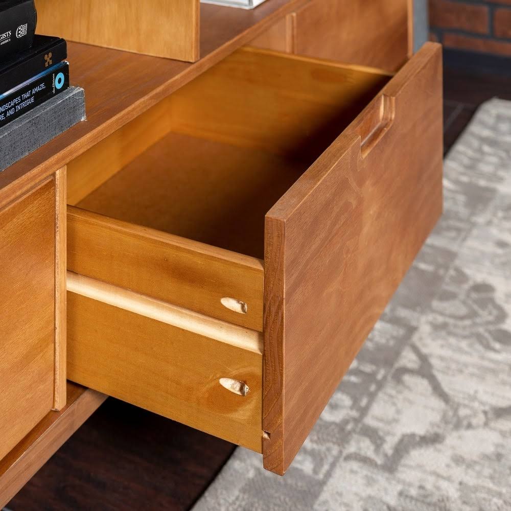 Walnut 3-Drawer TV Console T848