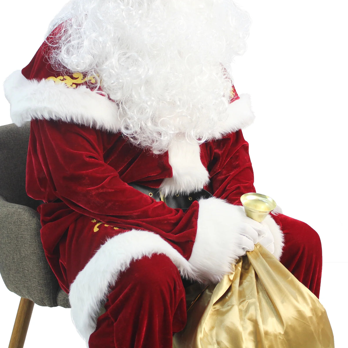 Deluxe Velvet Santa Claus Suit Set 12pcs -XXL R92678