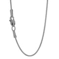 14k Solid White Gold Spiga Wheat Chain Necklace, 20 Inches Q228829