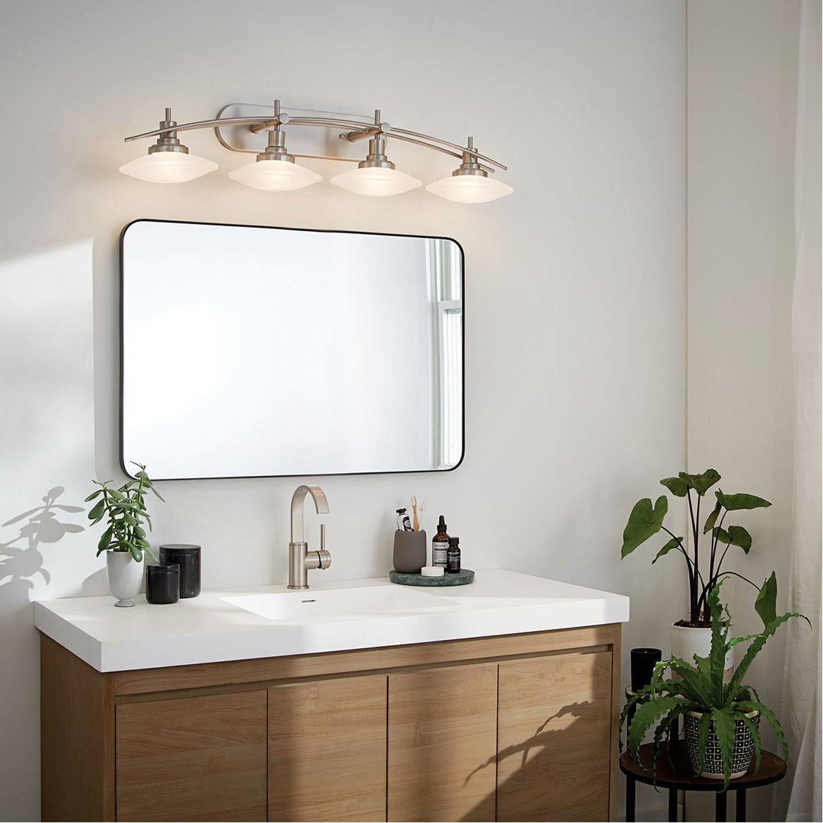 Four Light Chrome Bath T4446