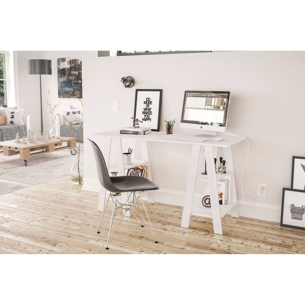 White Sawhorse Writing Desk E27867