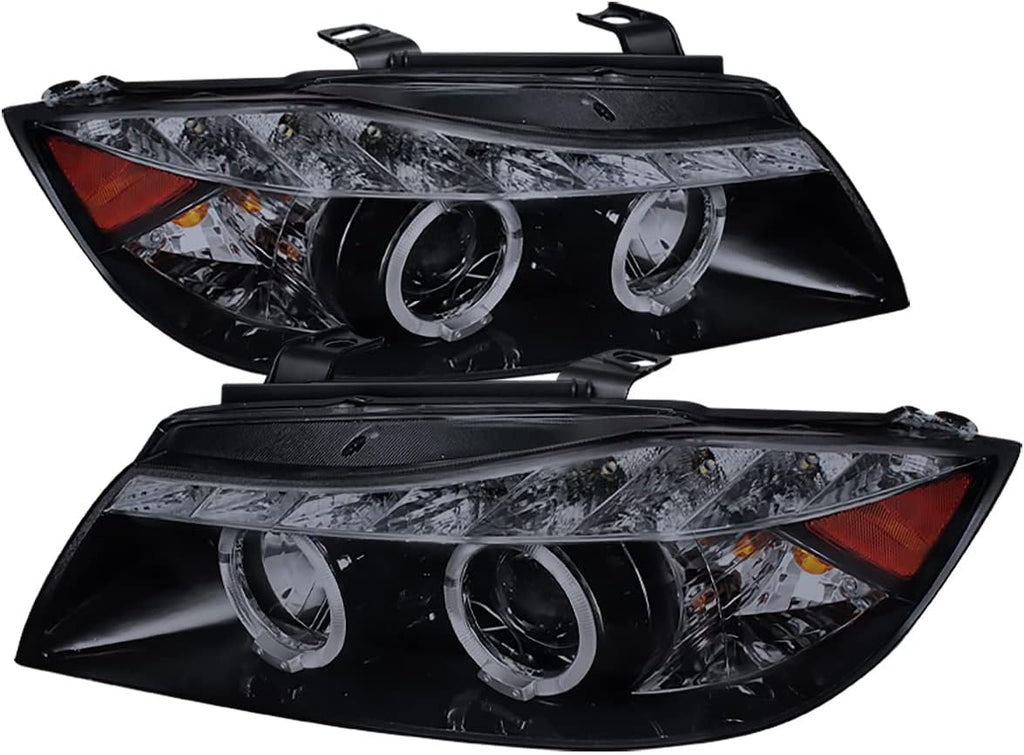 Clear Dual Halo Projector LED Headlight C353