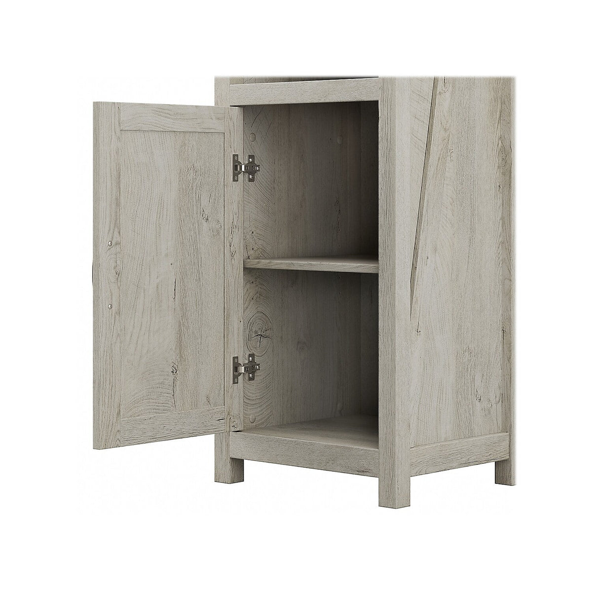 Tall Narrow 5 Shelf Bookcase with Door A6359