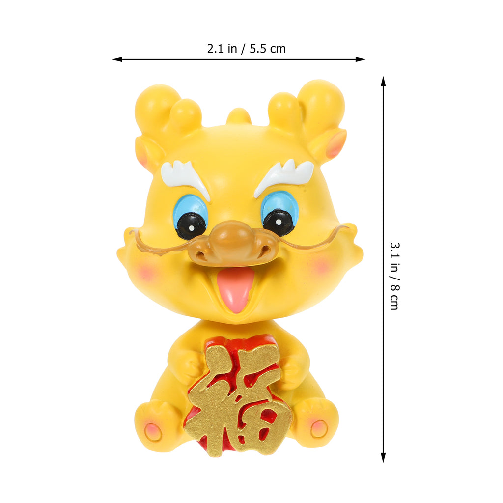 Dragon Figurine Resin Craft Bobblehead Doll L4100