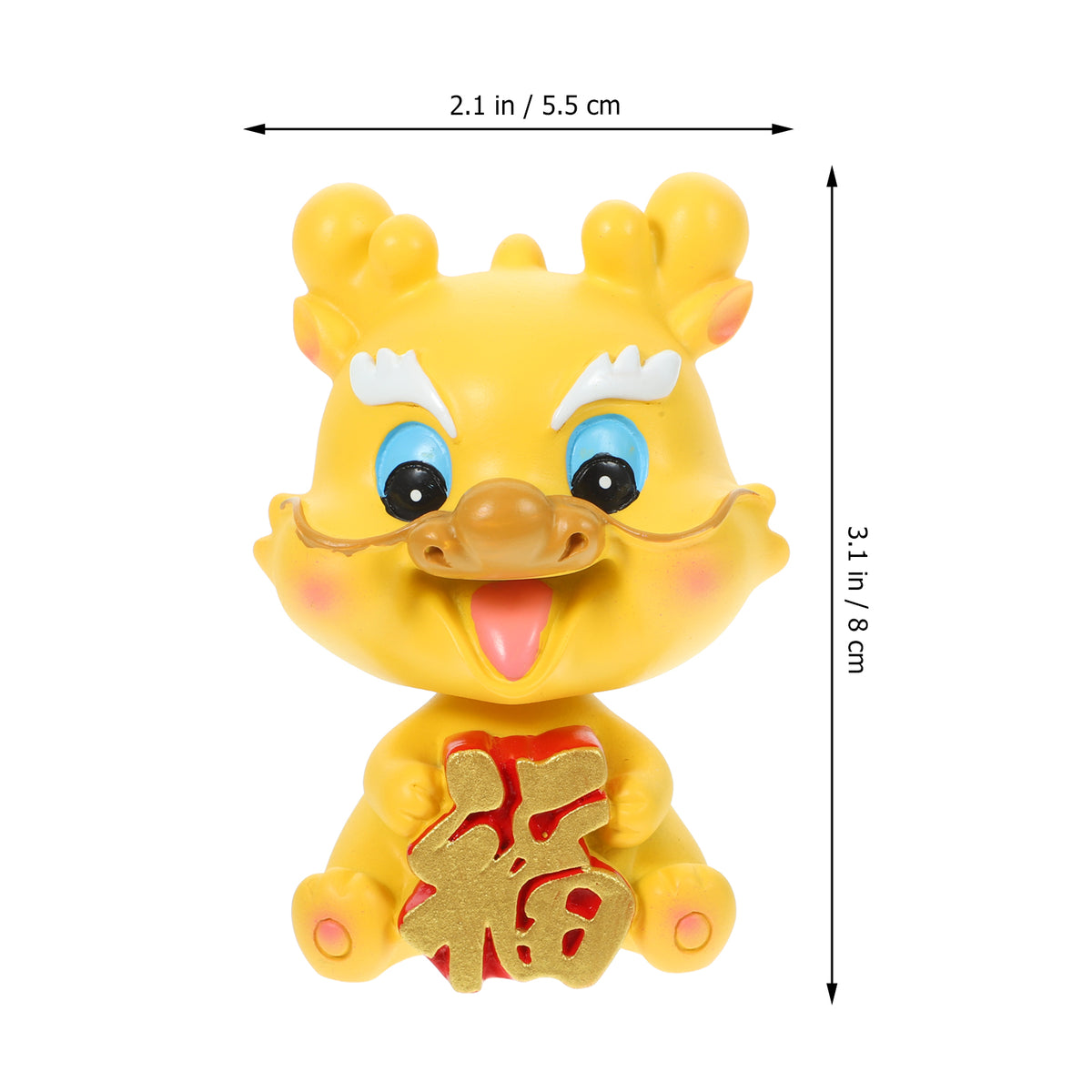Dragon Figurine Resin Craft Bobblehead Doll L4100