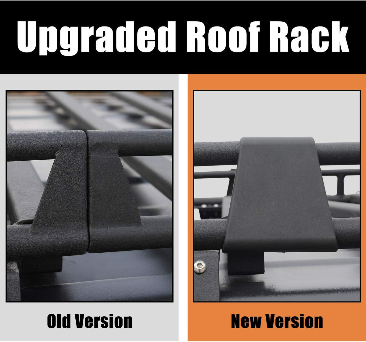 Black Steel Roof Cargo Basket Rack W479367