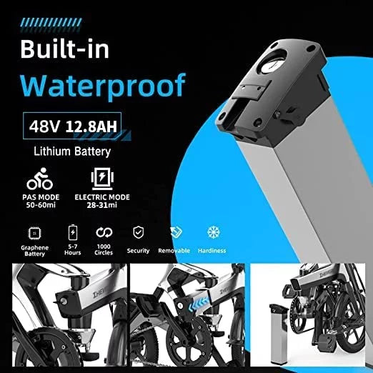 Folding Electric Bike 400W 48V 12.8AH B71376